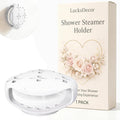 Shower Steamer Tray & Holder with Suction Cup – Non-Slip Silicone Molds for Aromatherapy Shower Steamers (1, White)
