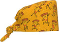 Alligator Ice Cream Working Cap, Scrub Cap with Sweatband, Adjustable Tie Back Hat Breathable Headgear for Women/Men