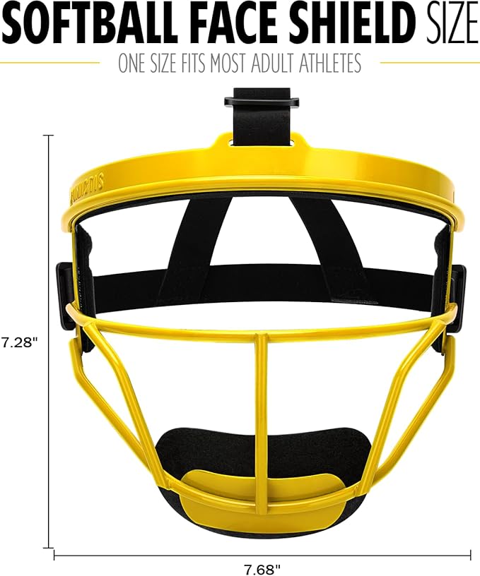 Dinictis Softball Face Mask, Lightweight, Comfortable, with Wide Field Vision, Durable and Safe Face Guards, Premium Protective Softball Fielder's Mask