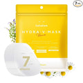 Lululun 7 Sheet Vitamin C Face Masks Skincare for Women & Men, Daily Face Mask Sheet for Pore Firming & Dull Skin, Facial Mask Sheet with 7 Herbs, Japanese Sheet Masks with 7+1 Vitamin Complex HYDRA V