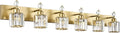 PRESDE Crystal 6 Light Bathroom Vanity Lights Gold Vanity Light for Bathroom Over Mirror Modern Wall Sconce