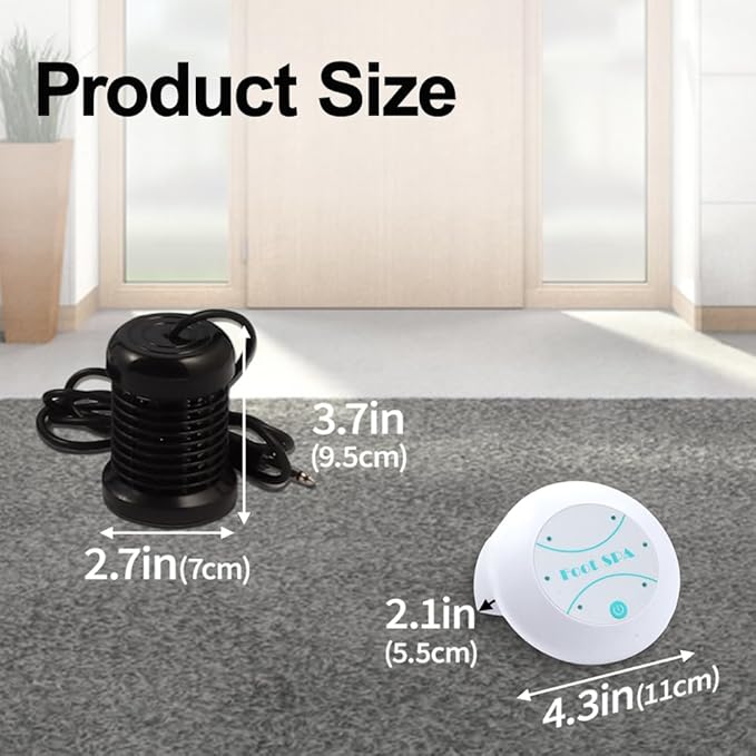 Portable Ionic Detox Foot Spa Machine, Ion Cleanse Foot Care Kit with Array, Disposable Accessories & Power Adapter for Home Salon Use