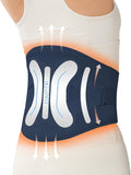 IKEEPFIT Cordless Heating Pad with Massager for Back Pain Relief: MAXwarm® 4.0, Portable Heated Back Brace with Lumbar Support for Sciatica, Large 8000mAh Battery, for Women Men 70"