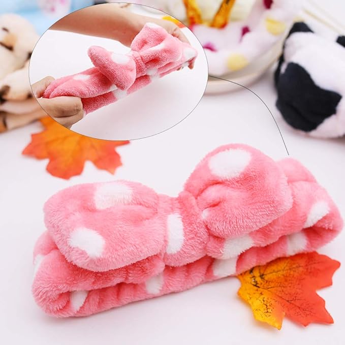 3 otters 8-Pack Spa Headband, Stocking Stuffers for Women Teen Girls, Mom, Girlfriend, Makeup Headband for Washing Face, Skincare, Spa Gifts Basket Party Supplies