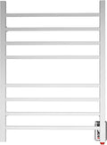 HEATGENE Towel Warmer, Heated Towel Warmer Rack, Wall-Mounted Hardwired/Plug-in Electric Towel Warmers for Bathroom, Hot Towel Rails - Mirror Polish