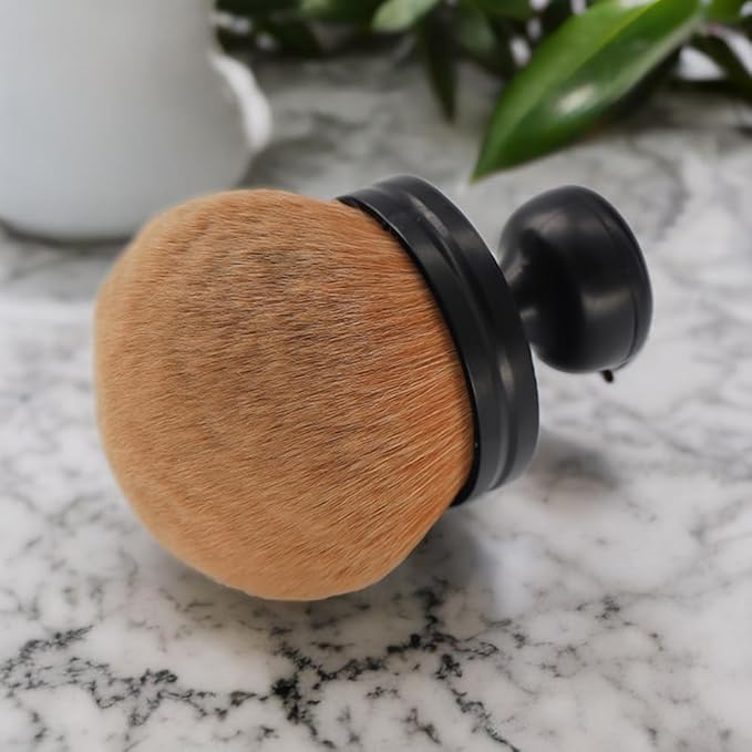 Big Self Tanning Blend Brush, Extra Large Kabuki, Self Tanner, Fundation, Powder, Sunless Tanning, Blusher, Shadow, Bronzer, Face and Body Brush (Black)