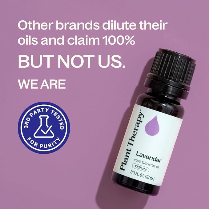 Plant Therapy Lavender Essential Oil 100% Pure, Undiluted, Natural Aromatherapy, Therapeutic Grade 30 mL (1 oz) (Pack of 2)