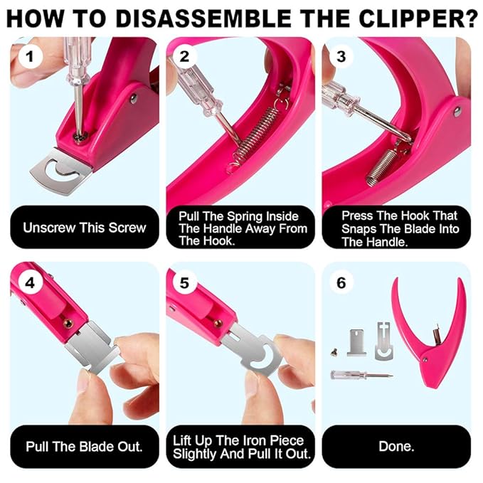 Pink Adjustable Artificial Acrylic Fake Nail False Nail Tip Clipper Cutter Trimmer Manicure Pedicure Sharp Blade Clip Tool For Salon Home Nail Art Beauty Design DIY