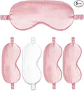 Sleep Masks 5PACK Silk Eyes Cover Satin Eye Mask Silky Blackout Soft Blindfold Sleeping Eyeshades Covers Bridesmaid Gifts