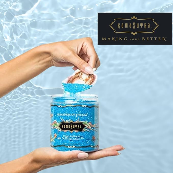 Kama Sutra Treasures of the Sea Ocean Blu 24.5 oz with Skin Softening and Nourishing Minerals