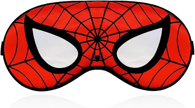Cute Silk Sleep Mask, 1PACK Kids Eye Mask with Lightweight Adjustable Strap for Sleeping Boys Girls Women Men Travel Party Supplies
