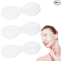 100Pack Disposable Eye Mask, Cotton Disposable Eye Mask, White Cotton Pads for Facial Treatments, Travel and Relaxation