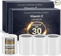 Bath Beyond 30-Stage Shower Filter Replacement Cartridge (Pack of 4) Shower Filter w/Vitamin C for Hard Water - Shower Water Filter Removes Chlorine Fluoride/Improves Condition of Your Skin, Hair