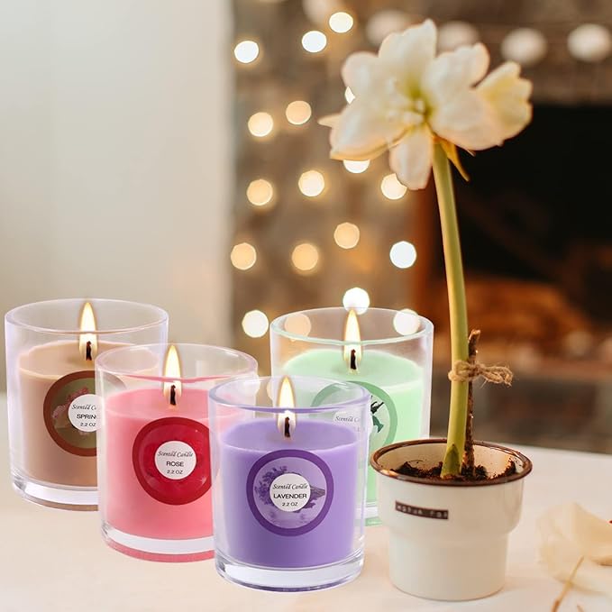 WPONSZU 40pack Scented Candles Gift,Natural Soy Wax Jar Candles,Small Portable Tin Candles Set for Mom,Women,Teachers, Colleagues and Friends,2 OZ