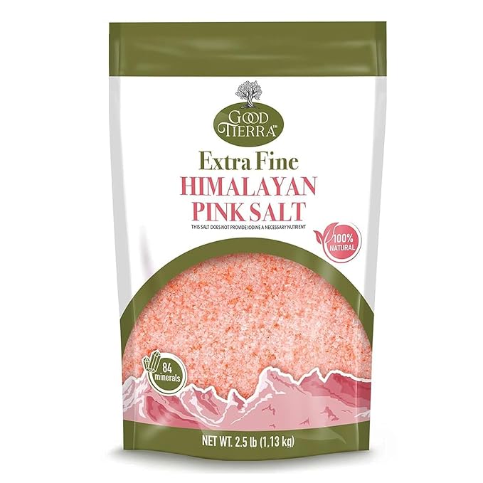 Good Tierra Himalayan Pink Salt in PET Bag - Extra-Fine Grain - 2.5 lb.