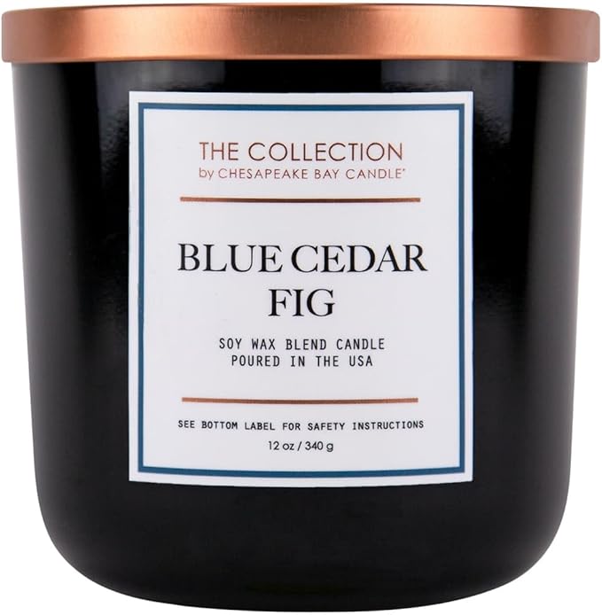 Chesapeake Bay Candle - TA35215 The Collection Two-Wick Scented Candle Blue Cedar Fig Home Décor