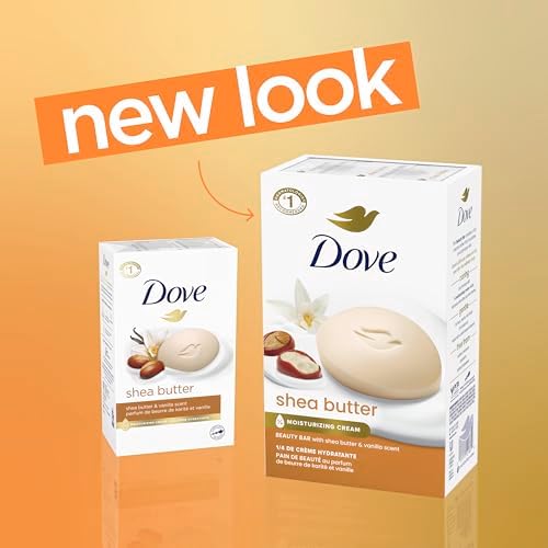Dove Beauty Bar Soap Shea Butter,for Nourished,Radiant Skin,Enriches Skin 3.75 oz,(Pack of 72) - Image 4