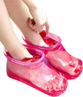 Beavorty Foot Soaker Portable Feet Soaking Tub Leakproof ＆ Wearable Foot Soaking Shoes Plastic Foot Bath Tub Bath Massager Basin Pedicure Feet Spa Shoes for Pedicure Foot Spa