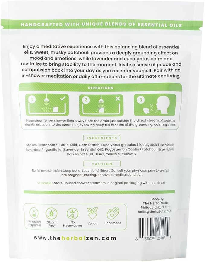 Recenter Shower Steamers Aromatherapy for Relaxing - USA Made Mothers Day Gift for Her - Lavender & Eucalyptus Shower Bomb Tablets – Soothing Natural Essential Oils (10 Pack)