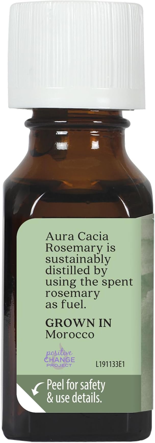 Aura Cacia Rosemary Essential Oil, Pure Rosmarinus Officinalis Oil, Aromatherapy for Skincare, Massage, Hair Care, DIY Blends | 0.5 Fl Oz (Pack of 1)