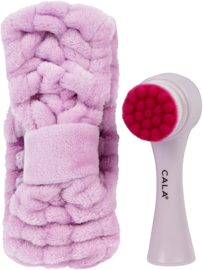 Cala Dual Action Facial Brush & Headband Set