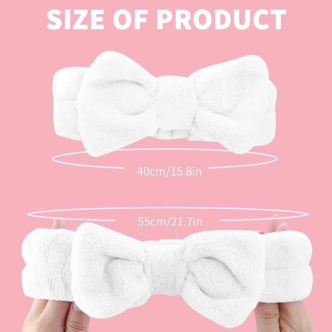 WSYUB Spa Headband, Makeup, Fluffy Makeup Headbands, Slumber Party Supplies, Facial Headbands Headband for Washing Face,Easter Basket Stuffers Gift