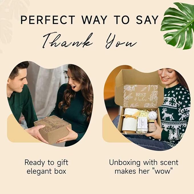 Thank You gift Set for Women & Men - New Employee Welcome, Coworker Farewell, Teacher Appreciation, Office Gift Baskets for Social Worker, Secretary, Going Away Gift