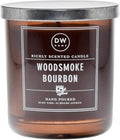 DW Home Woodsmoke Bourbon Candle for Home, 9 oz, Medium Single Wick Candle Jar, Up to 33H Burn Time, Luxury Scented Candle for Relaxation, Gifting, Home Decor