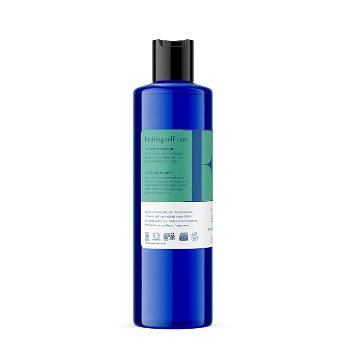 EO Body Oil Grapefruit Mint 8 oz Pack of 1, Nourishes Skin, Contains Vitamin E