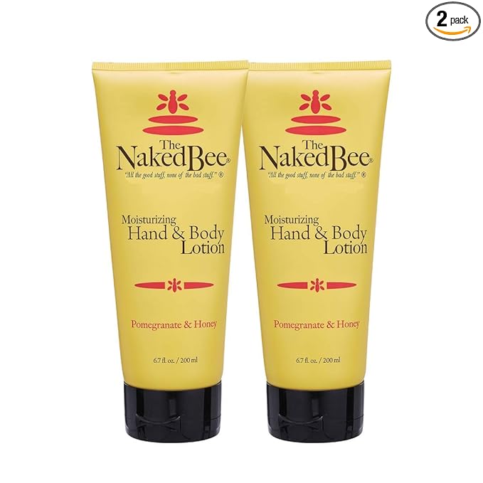 The Naked Bee Pomegranate & Honey Hand and Body Lotion, 6.7oz - 2 Pack