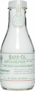 Barr-Co. Fir & Grapefruit Fine Hand Made Bath Salts, Woody & Citrus Bathing Salt, Relaxing Bath Products for Women & Men, 32 oz