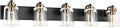 SOLFART 5 Lights Vintage Vanity Lighting Over Mirror Brass Bathroom Vanity Light Fixtures Thick Globes 8580 Lights