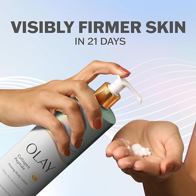Olay Firming & Hydrating Body Lotion with Collagen, 17 fl oz Pump, (Pack of 4)