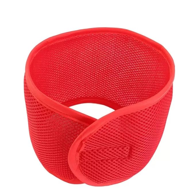 2Pcs black and red Mesh Hair Wraps, Thicker Soft Head Wraps for Women, Adjustable Stretchable Wrap Cap for Women Long Short Hair, Non-slip Washable Mesh Hairs for Makeup Washing Sleeping Spa
