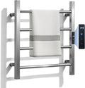 Heated Towel Racks for Bathroom, Hot Towel Warmer 4 Bars with 24hr Timer Stainless Steel Wall Mounted Electric Towel Warmers for Bathroom