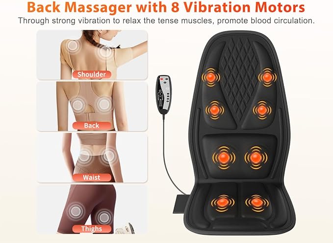 Back Massager for Chair,Massage Chair Pad Helps Relax Muscle and Relieve Pain, Using in The Office/At Home