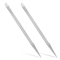 2 PCS Nail Cleaning Cuticle Stick, Stainless Steel, Cuticle Pusher Remover Dead Skin Polish Peeler Cutter, Professional Pedicure Nail Art Care Portable Nails Cleaning Tool for Fingernails Toenails