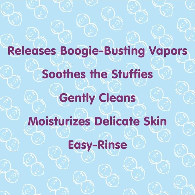 Boogie Bubbling Vapor Bath for Kids - 18 fl oz - Gentle & Calming Bubble Bath for Kids - Made with Natural Essential Oils - Mint Eucalyptus Scent - Baby Bathtime Essentials