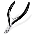 Cuticle Nippers Cuticle Trimmer Remover Clippers Stainless Steel Cutter Extremely Sharp Scissors Manicure Tool Nail Care, opove X7 Black