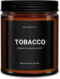 1OAK Tobacco Candle - Scented Candles for Men (Tobacco) - Pipe Candle - Cigar Scented Candles - Long Burning Premium - Soy Wax (7oz.)