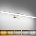 SOLFART Vanity Lights for Bathroom Retractable: 48 Inch 5CCT Brushed Nickel Led Bathroom Light Fixtures Dimmable Adjustable Head ETL Listed