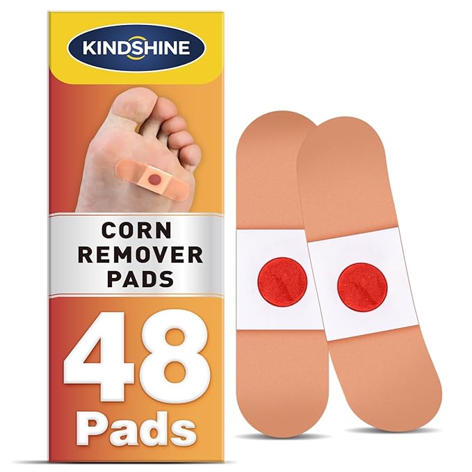 48P Corn Remover Pads for Feet and Toes, Extra Strength 40% Salicylic Acid Medicated Patches, Effective Treatment for Small Callus and Dead Skin