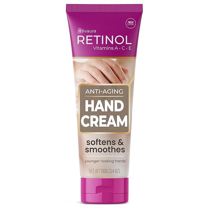 LIVAURA Retinol Anti-Aging Hand Cream – The Original Brand For Younger Looking Hands –Rich, Velvety Conditions & Protects Skin, Nails & Cuticles – Vitamin A Minimizes Age’s Effect on Skin (Women's)