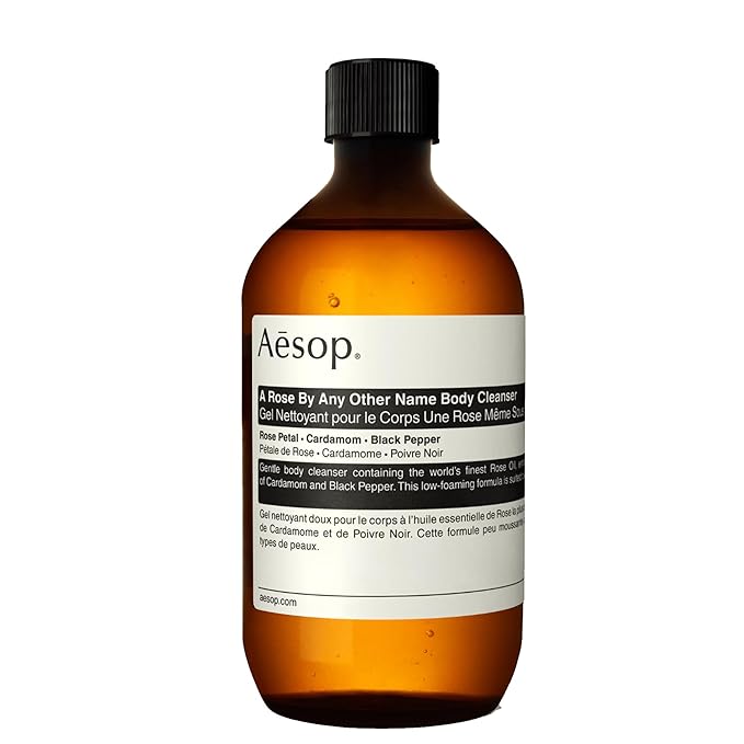 Aesop A Rose By Any Other Name Body Cleanser Refill | Gentle Shower Gel with Rose Petal Essential Oil Blend to Soften & Hydrate Skin | 500 mL / 16.9 oz - Recyclable Bottle