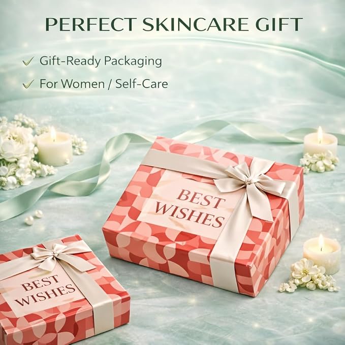 Lymphatic Contour Face Brush & Natural Jade Roller Set - Premium Xiuyu Jade Gua Sha Tool with Facial Massage Roller - Complete Skin Care Kit for Jawline Sculpting, Puffiness Relief (Green)