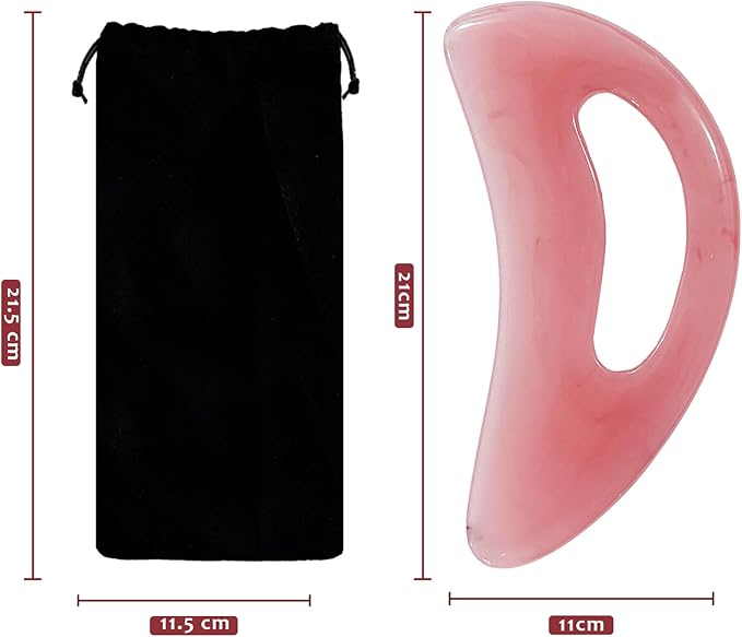 RAAFI Large Body Gua Sha Tool for Cellulite Removal, Lymphatic Drainage and Muscle Relaxation - Easy Grip Gua Sha Body Massager Tool for Legs, Neck & Whole Body. Resin