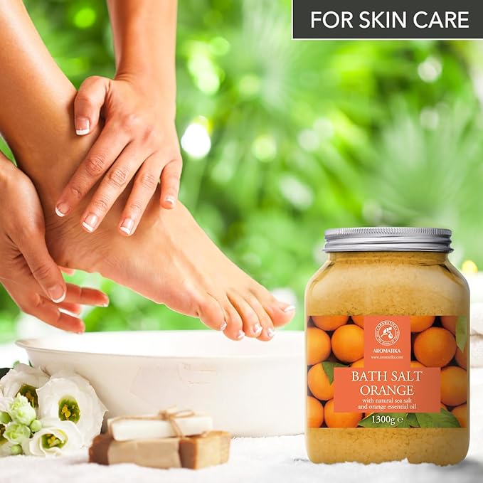 Bath Salt Orange 46 Oz (1300g) - Bathing - Body Care - Wellness - Spa - Bath