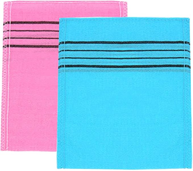 Korean Exfoliating Body Scrubber for Shower (blue10 pink10)