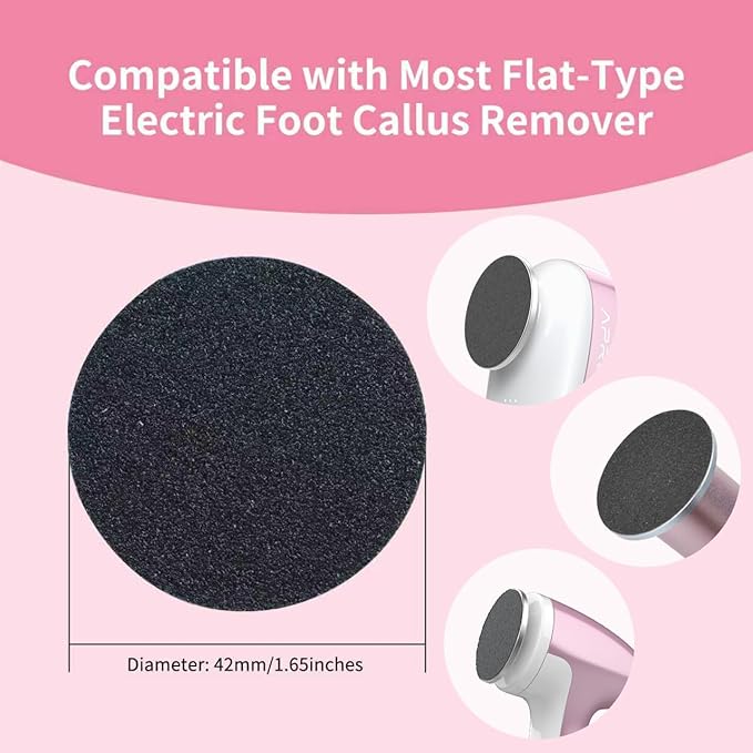 120pcs Replaceable Sandpaper for Electric Foot Callus Remover, Coarse/Medium/Fine Electric Foot File Replacement Pads (Ultra Fine/260 Grit)
