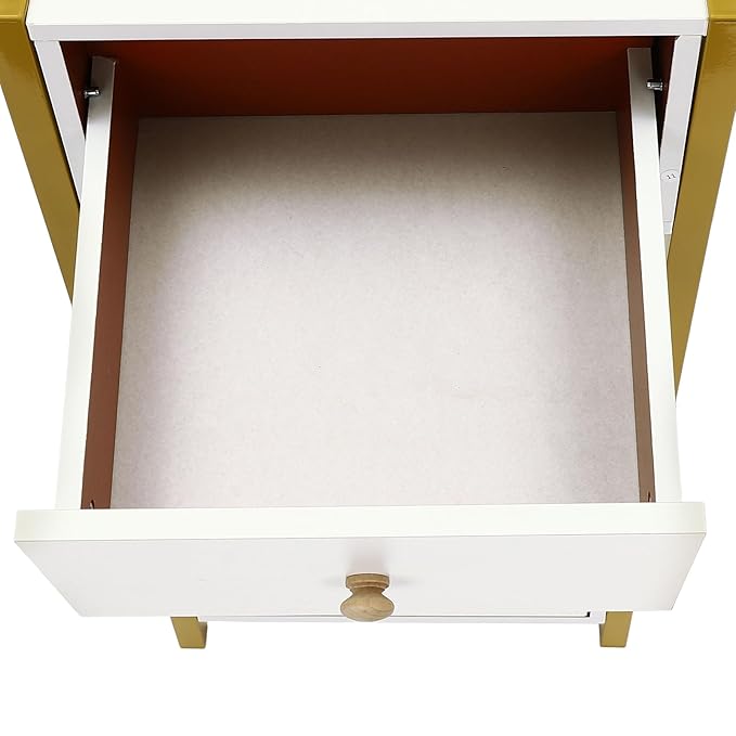Beauty Salon Station Cabinet, Barber Station with 3 Drawer, Salon Organizer Storage Cabinet for Spa, Barber Store, Salon, Locker Room, Bathroom (White, Golden)